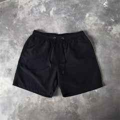Men‘s Swim Trunks with Side Pockets Summer Casual Solid Color Beach Shorts Quick Dry Lightweight Board Shorts Swimwear Swimsuit