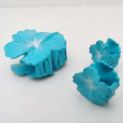 סט קליפסים לשיער פרחוניים 3 יחידות/סט לנשים אביזרי שיער חוף אביב חמודים, קליפסים פרחוניים לבהיניה פריטי יסוד לקיץ