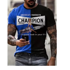 New Street T Shirt For Men Vintage Tshirt Casual Top Tee Retro Men's T-Shirt 3d Print Summer Short Sleeve Daily Men's Clothing