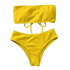1 Set Lady Swimwear Soft Padded Bra Bathing Suit Split Bikini Summer Women Bathing Suit Women Clothes