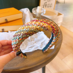 Urlaubs-Haaraccessoires für Damen, Haarbänder für Mädchen, gewebtes Stirnband für Strand und Kopfbedeckungen im Hawaii-Stil