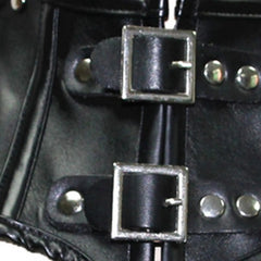 Steampunk-Kostümaccessoires für Damen: Schulterjacke aus PU-Leder, Shapewear, kurze Gothic-Schultertops für Damen