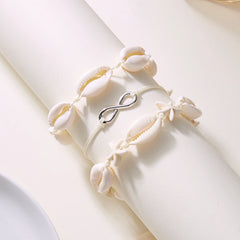 קיץ בוהמי כוכב ים צדף קונכייה צמידי לנשים גברים אופנה צבעוני חרוזים צמיד חוף תכשיטי חג מסיבת אביזרים