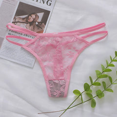 Women's Sexy And Fun Hollow Lace Underwear Easy to Wash And Dry, Traceless Antibacterial Underwear C830