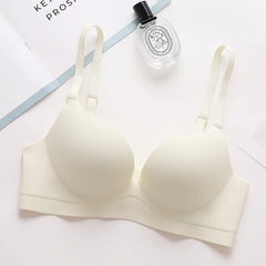 נשים תחתונים אלחוטיים Push Up חזייה נשים אופנה מקשה אחת למעלה סקסי הלבשה תחתונה חלקה נשי מקורבי נוחות רך בגדים