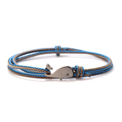 New Whale Bracelet For Men Bilayer Sliding Adjustable Summer Beach Surfer Nautical String Braslet Vacatio Leisure Accessories