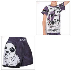 Kid's Gym MMA Boxing Jerseys Baby Boys Sport T Shirts Shorts Set Suit Rashguard Kickboxing Trousers Children BJJ Sportsuit 172