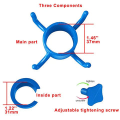 Beach Pool Outdoor Accessories - 4 - prongs Plastic Hanging Hook for Towel, Camera, Sunglasses, Bags