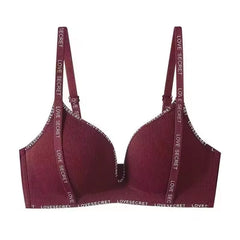 Bequemer Bügel-BH für Damen ohne Bügel, einfache Push-up-Träger, Top-Up-BH mit Bügeln