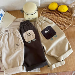 Korea Baby Boy Sweatpants Children Autumn Long Pants Kids Boys Sport Solid Color Trousers Infant Panties Toddler Spring Bottoms