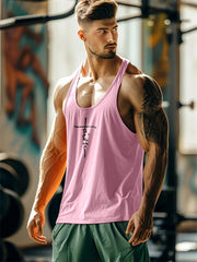 2025 New Men's Sleeveless T Shirt Cross Print Bodybuilding Muscle Sleeveless T Shirt Loose Fitness Sports Vest Bodybuilding Tops