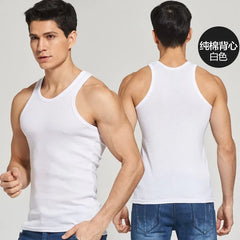 HOT Sale Men's Casual Tank Tops Summer Bodybuilding Sleeveless Vest Square Collar Fashion Male Tees Workout Vest Factory Outlet