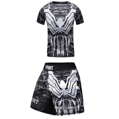 Kid's Gym MMA Boxing Jerseys Baby Boys Sport T Shirts Shorts Set Suit Rashguard Kickboxing Trousers Children BJJ Sportsuit 172