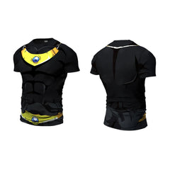 Neues Cosplay-Print-Fitness-Laufshirt für Herren, Rundhalsausschnitt, Cartoon-Motiv, Bodybuilding-Sportshirt, Tops, Gym-T-Shirt für Herren