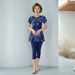 בגד ים לאמא שמרני במבצע חם של העונה חדש מידות גדולות להרזיה ספורט נפרד לנשים בגיל העמידה וקשישים מעיינות חמים