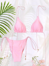 Sexy Bikinis Women Swimsuit 2024 Pink Swimwear Summer Bathing Suits Triangle Swimsuits Woman Micro Thong Biquini Bandage Bikini