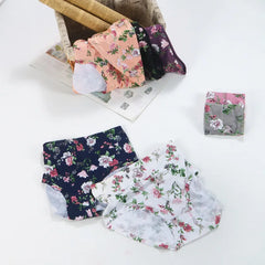 Women's Underwear Print Sexy High Waist Panties Female Plus Size High Elasticity Breathable Floral Breifs Seamless Lingeries