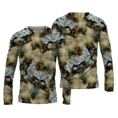 Neue Sommer-Angelhemden für Herren, atmungsaktives T-Shirt, Angelbekleidung, Langarm-Outdoor-Sport-Tops mit Rundhalsausschnitt, Angelhemden, Größe 6XL