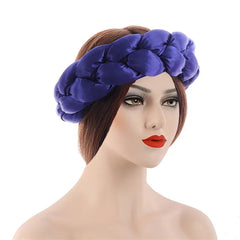 Women for african dresses Party Headwear Accessories Bronzing Fabric lady Headbands Elastic Braids Fashion Bandage Bandana Mujer