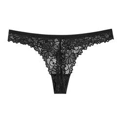 Sexy Damen-Spitzenwäsche, Hüfthöschen mit Stickerei, transparenter String mit Cut-outs, Damen-G-String