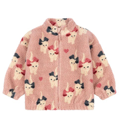 Kids 25 Autumn Winter New Children's Clothing Ks Kitten Bow Swan Beetle Lamb Fur Coat Kids Jackets for Girls