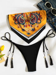 2025 New Sexy Bikini Women Print Brazilian Bikini Set Halter Backless Swimsuit Swim Wear Biquini Dot biquini female