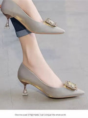 sapatos femininas women cute light purple spring & summer comfort stiletto heel shoes lady sexy elegant black footwear a427