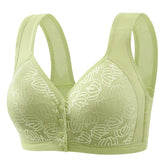 Damen-Unterwäsche in großen Größen 36-46 B/C, BHs für Frauen mittleren Alters, kabellose Bralette-Tops mit Frontverschluss, florales Muster, kabelloser BH