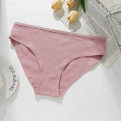 Women's Cotton Striped Underwear Breathable Soft Briefs for Sports & Yoga Comfy Everyday Panties Simple Lingerie Gift for Ladies