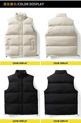 Mens Thermal Vest Jacket Clothing Autumn Winter Warm Sleeveless Jackets Male Outwear Casual Waistcoat Oversize Sports Vest Coats