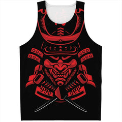 Fashion Japanese Samurai Graphic Mens Tank Tops Summer Trend Streetwear 3D Printed Sleeveless T Shirts Loose Harajuku Kids Vest
