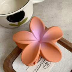 Modische Haarspange mit mattiertem Ei-Blumen-Design, Haifisch-Haarnadel, Haargummi, sommerlicher Strand-Haarschmuck für Damen