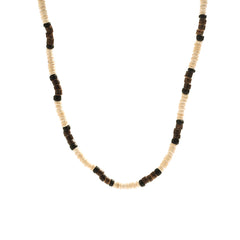 אופנה גברים קיץ חוף עץ חרוזים גולש שרשרת פשוט גיאומטרי שבטי אתני בעבודת יד שרשרת Steampunk זכר תכשיטי מתנה