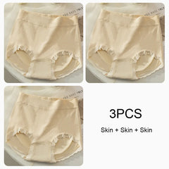 Women's Lingerie High Wait Underwear Lady Soft Briefs Panties Women Sexy Female Lingerie Panties Set Pack Triangular Underpants