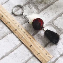 Women Decor Fur Ball Pom Accessories Bags Backpack Key Chains Key Ring Keychain Mink Fur