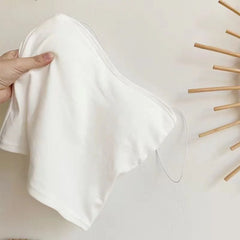 Seamless Underwear for Women Push Up Bandeau Bra Lightly Lined Wireless Bra Solid Color Vest