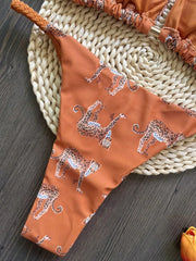 RUOTONSEPT 2024 Neuer sexy Damen-Badeanzug, einfarbiges Bikini-Set, zweiteiliger Triangel-Badeanzug, brasilianischer Bikini