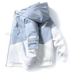 Men's Coat Casual Korean Style Spring Fashionable Thin Topmen's Jacket Hood Student Workwear Jacket Harajuku Street Clothing