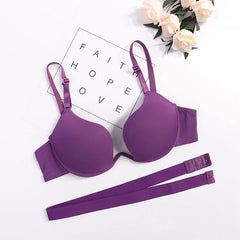 Sexy Womens lingerie with a deep u-neck ecmln push-up, u-shaped bra, sexy bras,underwear with a cut on the back, underwear