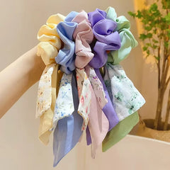 Haarschmuck für Feen, Haargummis, Schleifen, Haarbänder mit Blumenmuster, elastische Haarbänder, Haargummis, Haarspangen, Haarschmuck für Mädchen