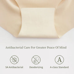 SUJIIN תחתוני נשים חלקים תחתונים בלתי נראים מותן בינוני 5A אנטיבקטריאלי נושם סופג לחות תחתונים