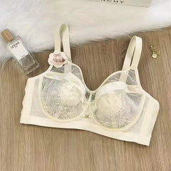 Women's underwear plus size bras Bralette French Chic Skin Friendly and Comfortable Breathable Lace Hot Sexy Non Padded Thin