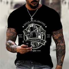 Men's Oversize T-Shirt Gym T-Shirts Man Chic Crew Neck Male T-Shirt Short Sleeve Polyester Clothing Casual Tops Tees Men T-Shirt