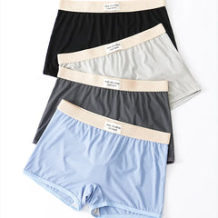 נשים תחתוני משי קרח לנשימה גבירותיי בטיחות קצר מכנסיים נשיים חלקים תחתונים מהירים יבשים Boyshorts נוחים בוקסר