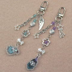 Popular Anime Alien Stage Chibis Keychains for Women Accessories Bag Ivan Till Keyrings Jewelry Fans Couple Friends Gifts
