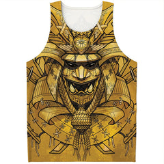 Fashion Japanese Samurai Graphic Mens Tank Tops Summer Trend Streetwear 3D Printed Sleeveless T Shirts Loose Harajuku Kids Vest