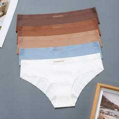 5Pcs/Pack seamless underwear for women in large size low waisted cotton crotch breathable comfortable women panties