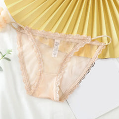 נשים תחתונים חלקים סקסיים תחרה חלולים תחתונים שקופים דקים הלבשה תחתונה