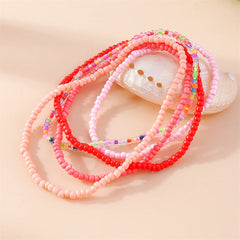 בוהמי צבעוני בעבודת יד חרוזים צמידי קרסול לנשים קיץ חוף קרסול צמיד רגל רגל שרשרת נשי בנות תכשיטי אבזרים