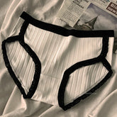 Pure Cotton Underwear for Women, Female Breathable Mid-Waist Underpants Girls Solid Color Briefs Short Sexy Lingerie 40-70KG